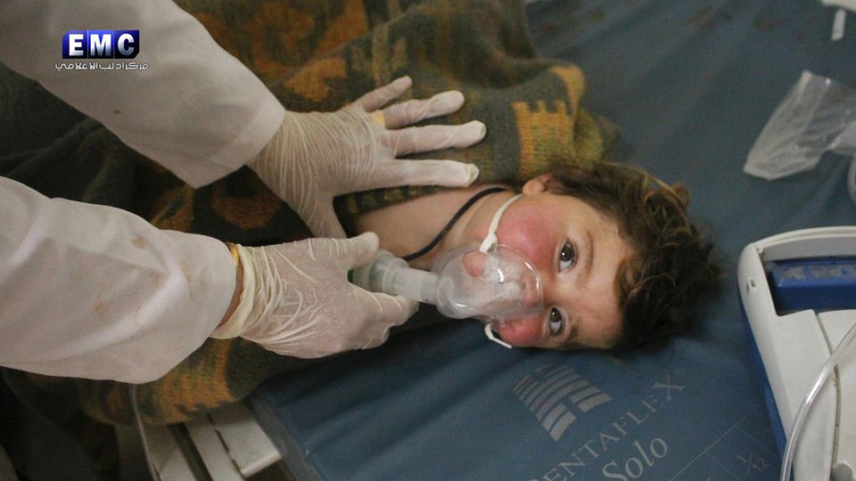 Unter den Opfern des mutmaßlichen Giftgasangriffs in Syrien sollen auch viele Kinder sein