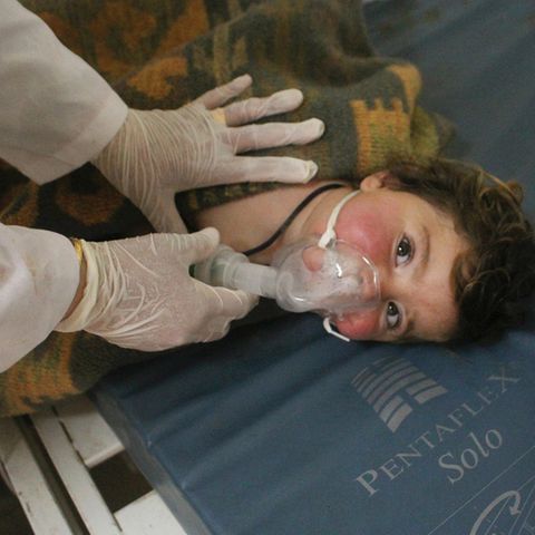 Unter den Opfern des mutmaßlichen Giftgasangriffs in Syrien sollen auch viele Kinder sein