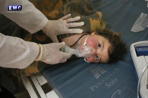Unter den Opfern des mutmaßlichen Giftgasangriffs in Syrien sollen auch viele Kinder sein