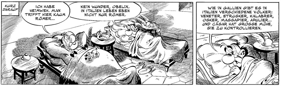 Erste Bilder aus neuem Band: Asterix erlebt sein neues Abenteuer in Italien