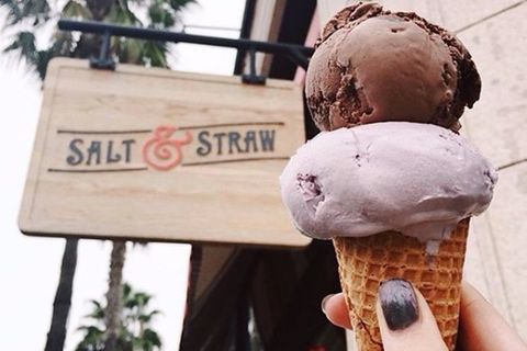 Kim und Tyler Malek, die Besitzer von Salt&Straw, kreieren Eis aus Essensresten.