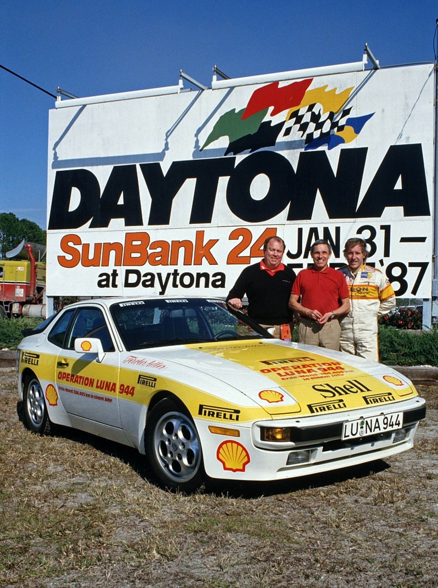 Auch an der berühmten Rennstrecke von Daytona wurde Halt gemacht