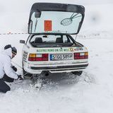 Dank Schneeketten kann es auf dem Weg zum Nordkap weitergehen