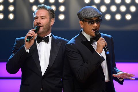 Sasha (l.) und Xavier Naidoo moderieren die Echo-Verleihung 2017