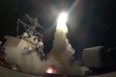 Syrien: US-Raketen wurden von dem Kriegsschiffen "USS Porter" abgefeuert