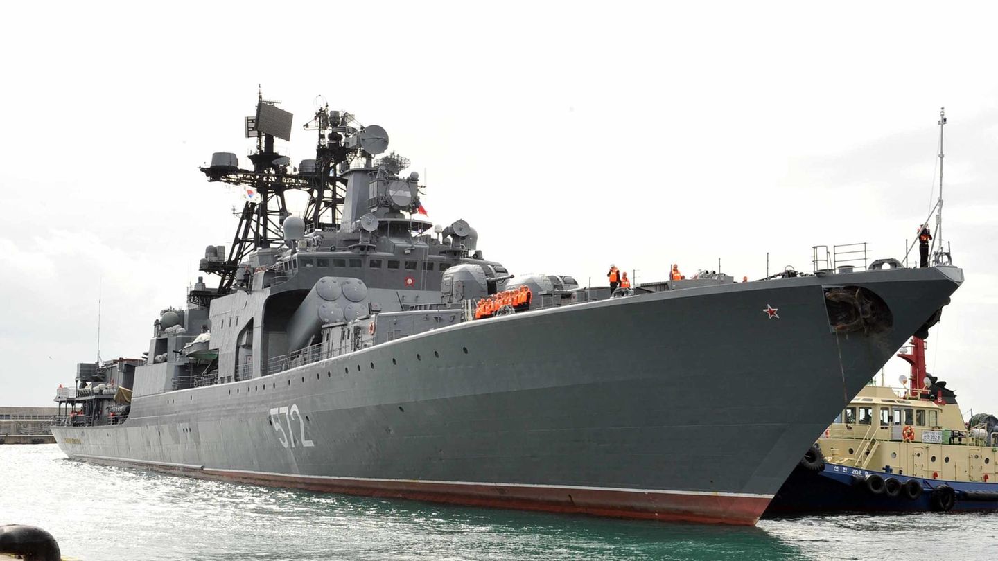 Ein russisches Kriegsschiff (Symbolbild)