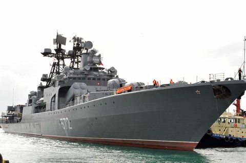 Ein russisches Kriegsschiff (Symbolbild)