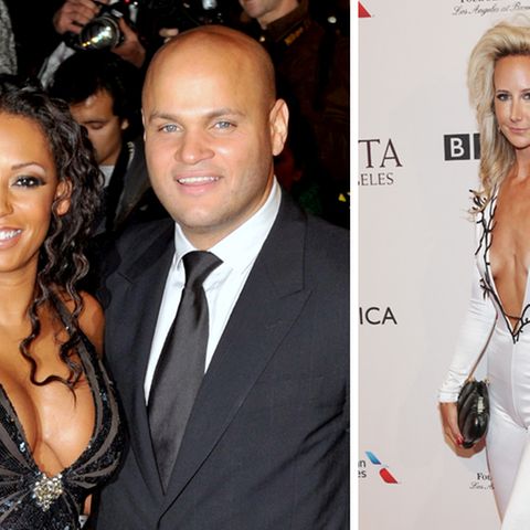 Mel B mit ihrem Ehemann Stephen Belafonte und das britische It-Girl Lady Victoria Hervey (r.)