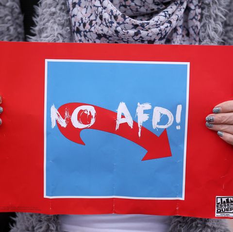 "No AfD"-Plakat