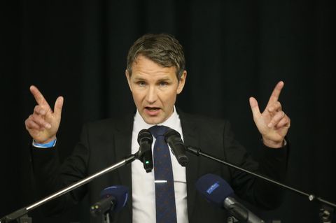 Der Landesvorsitzende der AfD in Thüringen, Björn Höcke, steht für den nationalistisch-völkischen Flügel der AfD