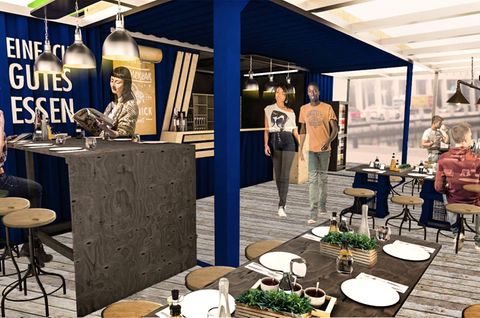 Das Aldi-Bistro soll Platz für 50 Gäste bieten