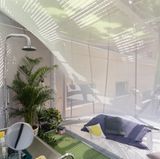 Für Wasser, Abwasser und Strom benötigt das Zelt Anschlüsse im Boden.