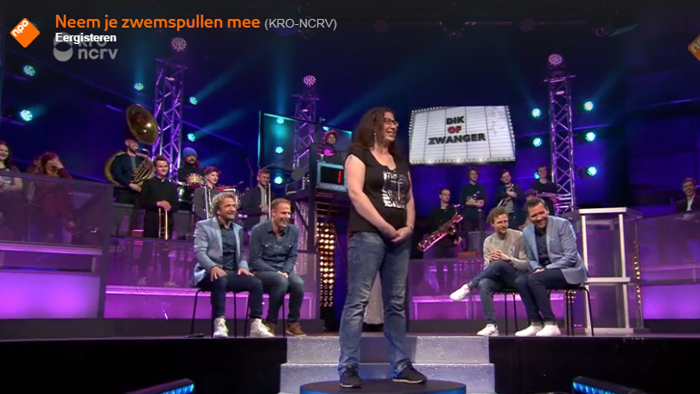 Szene aus der holländischen TV-Show "Nimm Deine Badesachen mit"