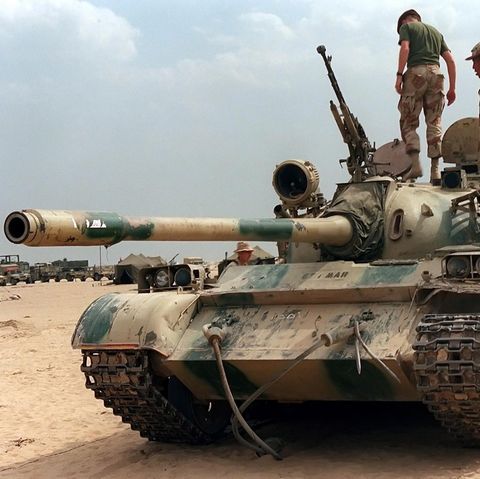 Erbeuteter Typ 69 während der Operation Desert Storm.   
