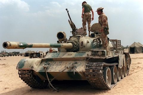 Erbeuteter Typ 69 während der Operation Desert Storm.   