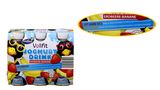 Aldi Nord bewirbt den Kinder-Joghurt-Drink seiner Eigenmarke Milsa+ als Beitrag für das Immunsystem sowie für die Knochen und Zähne. Umgerechnet verstecken sich darin aber sechs Zuckerwürfel, also 21 Gramm Zucker pro 125-Gramm-Fläschchen. Die WHO empfiehlt für Kinderjoghurts aber 40 Prozent weniger Zucker. "Vollfit" sei für "Foodwatch" deshalb ein irreführender Gesundheitsslogan.