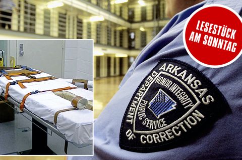Ein Wärter in einem Trakt des Hochsicherheitsgefängnisses von Varner, Arkansas