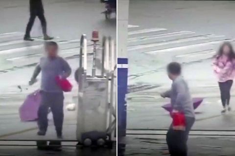 Dumm gelaufen: Dieser Dieb wählt den schlechtesten Fluchtweg, den man sich vorstellen kann
