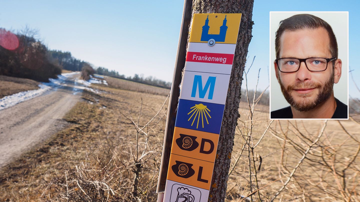 Ein Teil des Jakobswegs in Deutschland