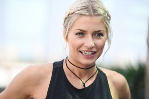 Lena Gercke darf die "Aida Perla" taufen