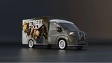 Der Aufbau als Foodtruck ist leider weniger harmonisch.