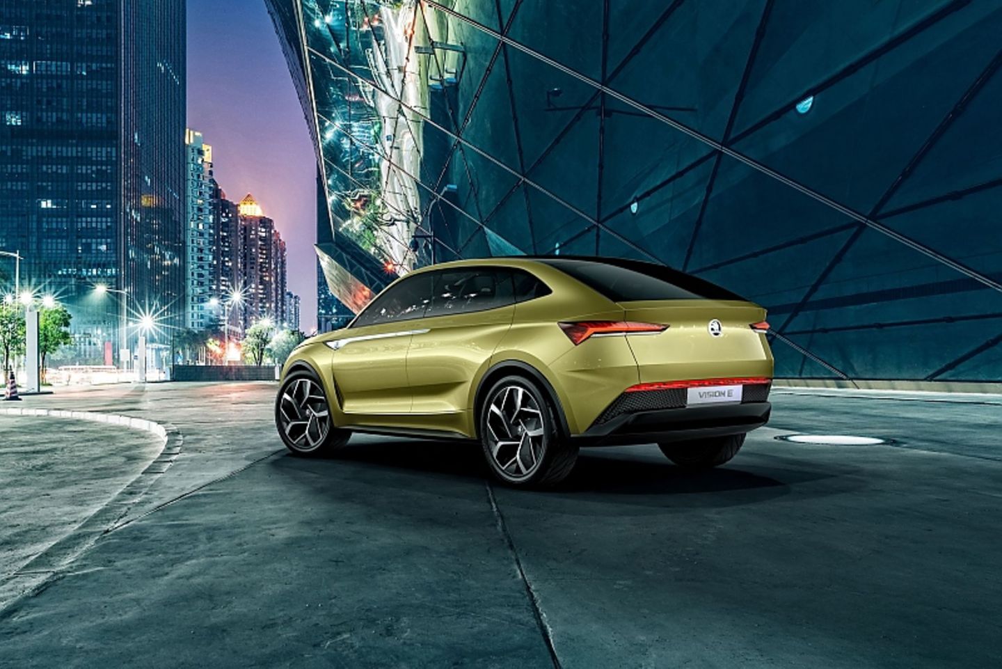 Der Skoda Vision E ist maximal 180 km/h schnell