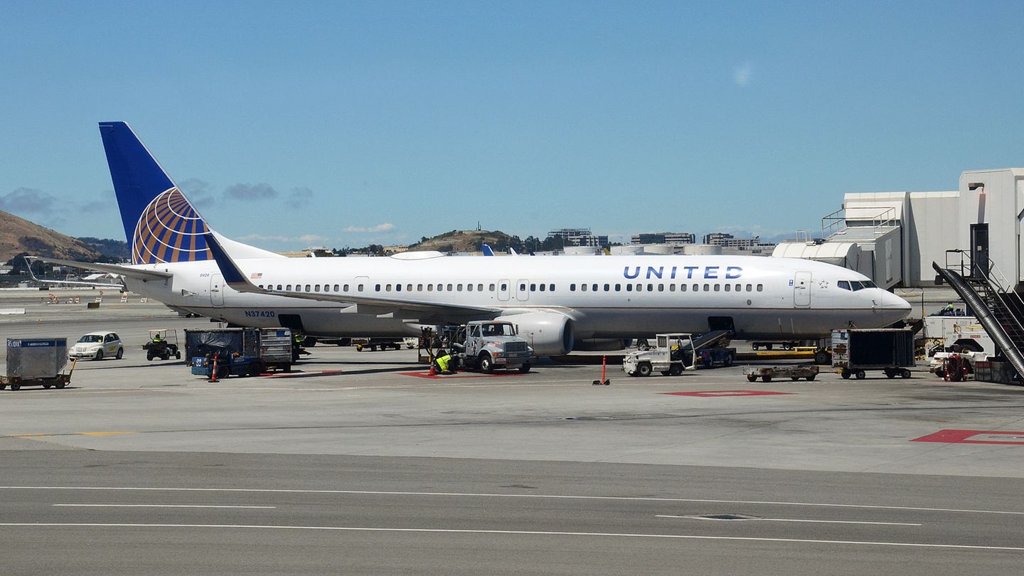 Boeing 737 von United Airlines