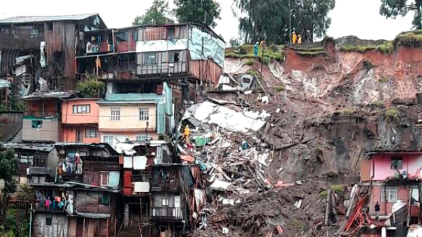 In der Stadt Manizales (Kolumbien) kam es in der Nacht auf den 19. April zu verheerenden Erdrutschen