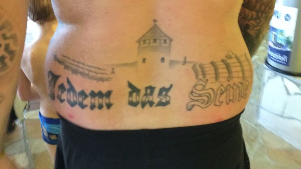 Dieses Tattoo brachte Marcel Zech vor Gericht