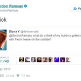 "Mir ist schlecht", mehr hat der Sternekoch nicht zu diesem gegrillten Käse-Sandwich zu sagen