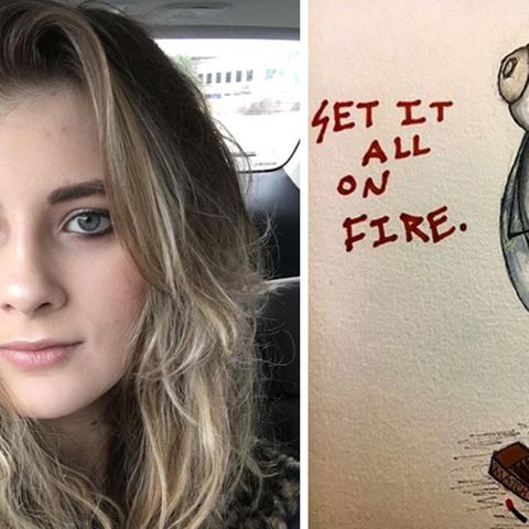 Kate Fenner und eines ihrer Bilder