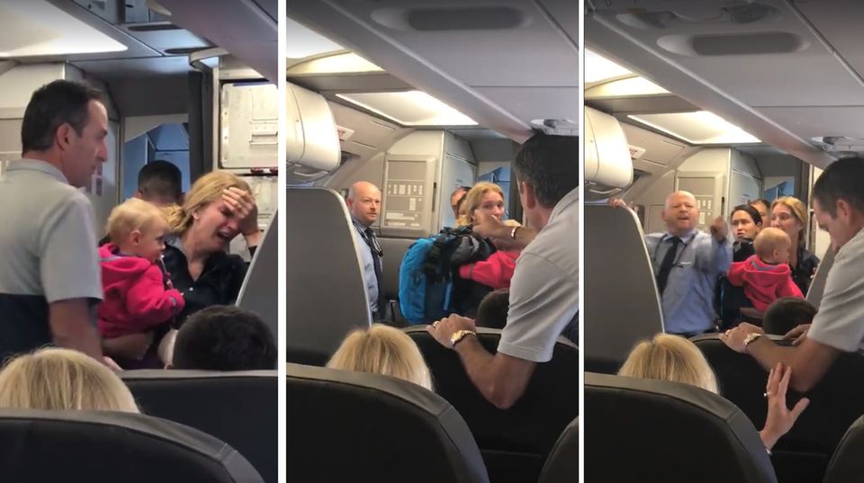 Der Streit eskalierte weiter, als ein Passagier sich einmischte.