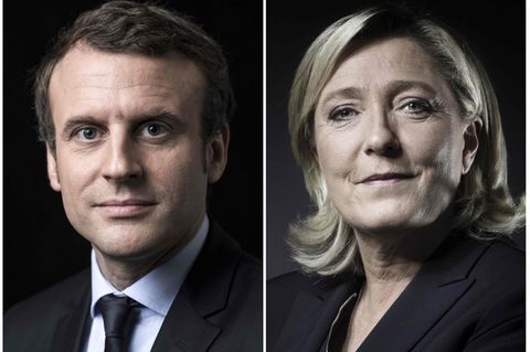 Emmanuel Macron und Marine Le Pen