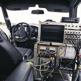 Die Messtechnik füllte das Fahrzeug aus