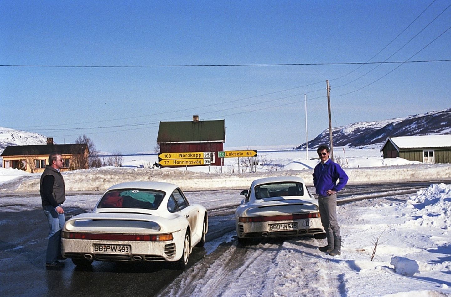 Die zwei Prototypen des Porsche 959 mussten Wind und Wetter überstehen