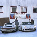 Mit den beiden Porsche 959-Versuchsfahrzeugen ging es bis an das Nordkap
