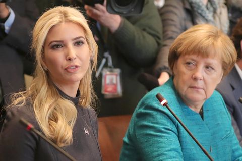 Im März trafen die Kanzlerin und die Präsidententochter bereits in Washington aufeinander