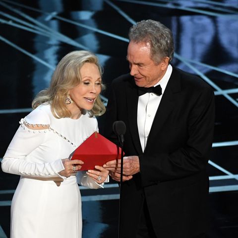 Faye Dunaway verkündet den falschen Oscar-Gewinner