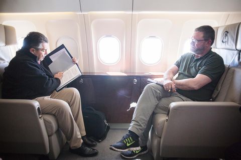 Sigmar Gabriel und Christian Krug im Irak