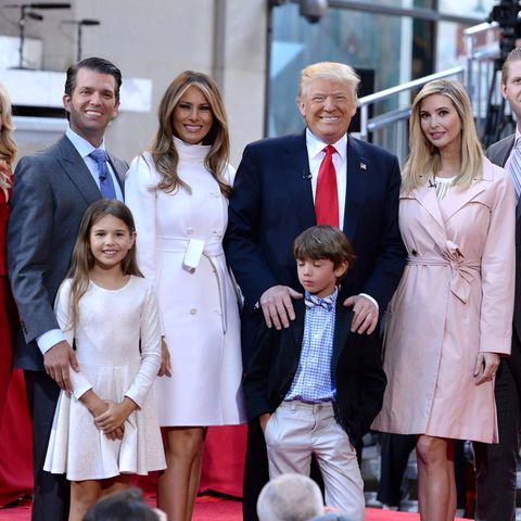 Eine schrecklich nette Familie: Donald Trump mit seinen Kindern, Enkelkindern und Ehefrau