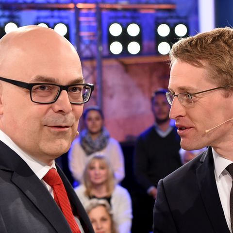 SPD-Ministerpräsident Torsten Albig (l.) und sein CDU-Herausforderer Daniel Günther vor dem "Schlampen"-Vorwurf
