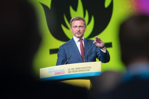 FDP-Chef Christian Lindner auf dem Bundesparteitag