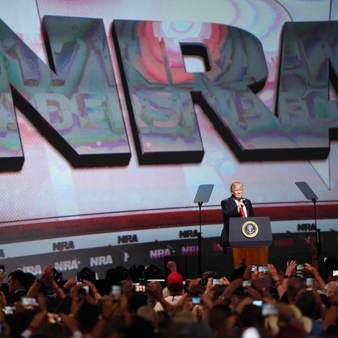 US-Präsident Donald Trump umwarb bei der NRA seine Stammwählerschaft