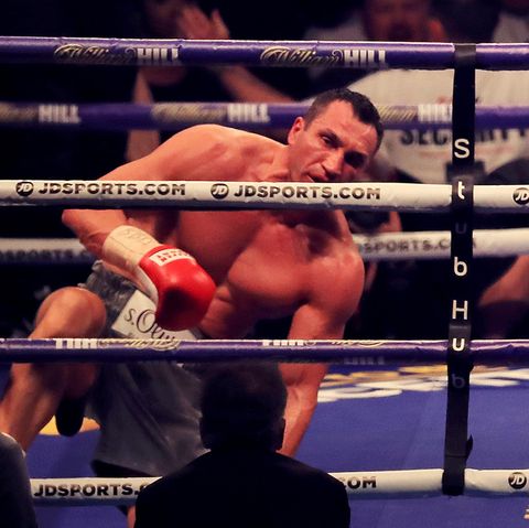 Wladimir Klitschko ging gegen  Anthony Joshua dreimal zu Boden
