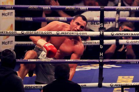 Wladimir Klitschko ging gegen  Anthony Joshua dreimal zu Boden