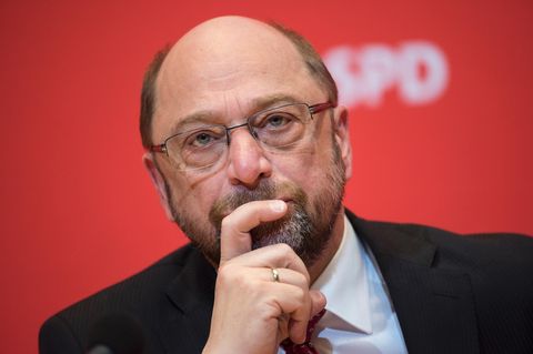 Skeptischer Blick: Martin Schulz, SPD-Kanzlerkandidat