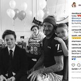 David Beckham feiert seinen Geburtstag umringt von seinen Kindern