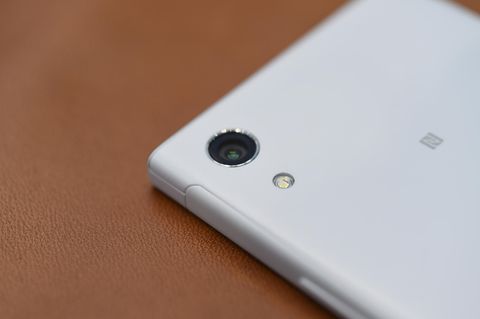 Die Kamera des Sony Xperia XA1 in der Nahaufnahme