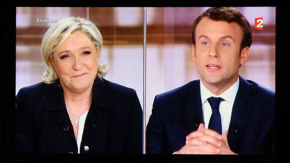 Wer wird französischer Präsident? Marine Le Pen im Duell mit Emmanuel Macron