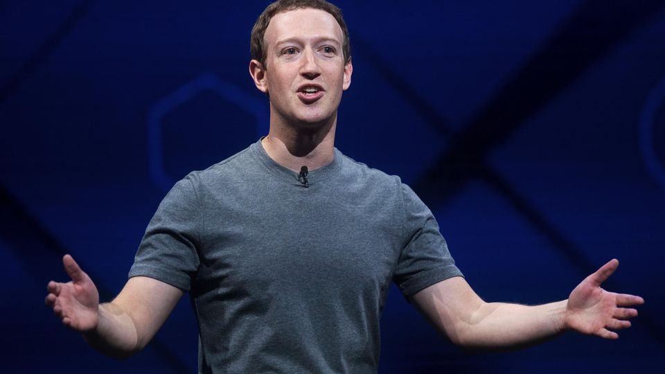 Facebook-Chef Mark Zuckerberg spricht auf der Entwicklerkonferenz